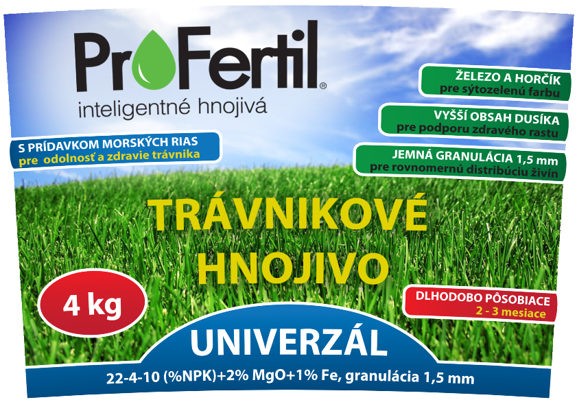Hnojivo ProFertil Univerzal 22-4-10+2MgO+1%Fe (4kg)
