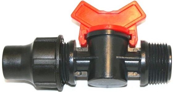 Srutkovací ventilček s 3/4‘‘ VOZ pre kvapkovacie potrubie 16mm