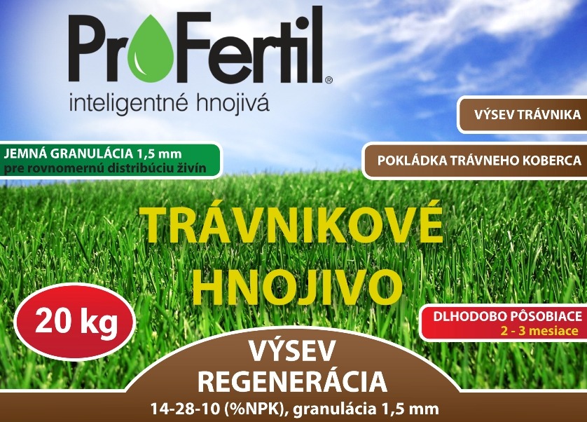 Hnojivo ProFertil Výsev a regenerácia 14-28-10 1,5mm (20kg)