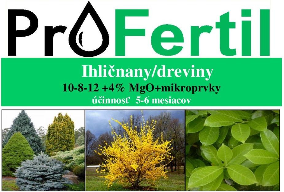 Hnojivo ProFertil DREVINY 10-8-12, 4MgO, 5-6 mesačné (20kg)