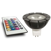 žiarovka MR16 RGB power LED + ovládač