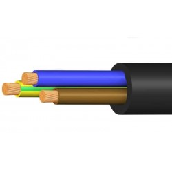 Káblový spoj, vyhotovenie + kábel 4Gx1 - 15m